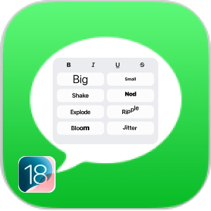 Cómo usar efectos en mensajes de iOS 18